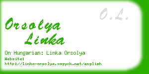 orsolya linka business card